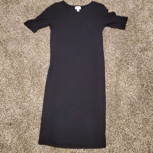 XS black LuLaRoe Julia pencil dress